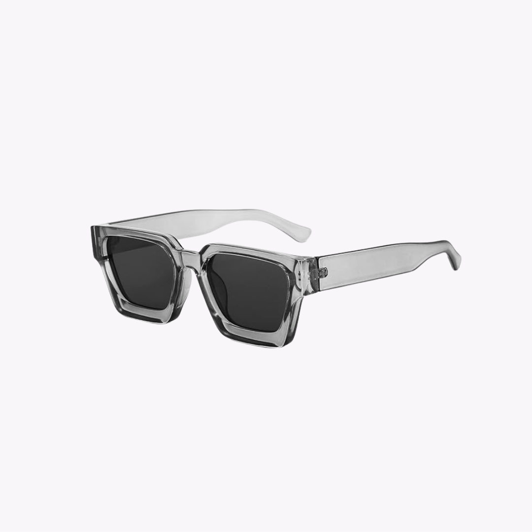 Lustrous Retro Streetwear Glasses - Clear/Grey