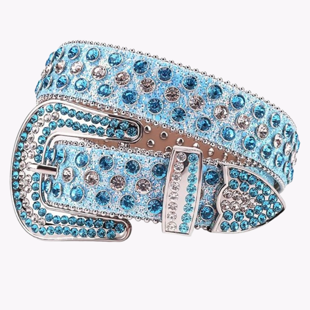 Lustrous Belt - Teal Blue