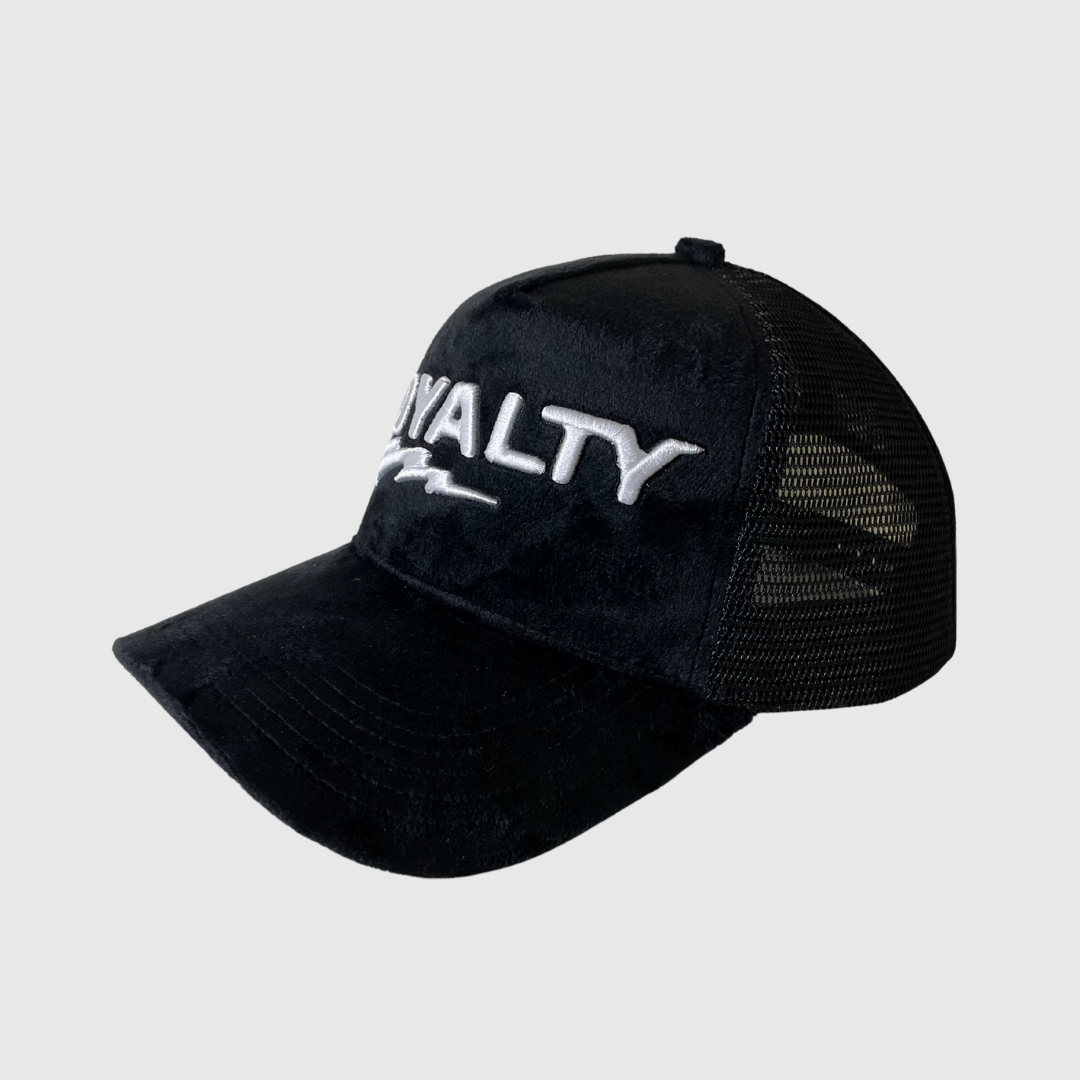 Loyalty Velvet Trucker Hat - Snapback - Black