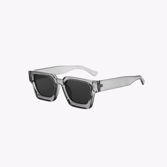 Lustrous Retro Streetwear Glasses - Clear/Grey