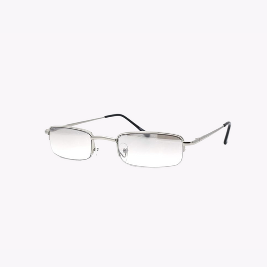 Lustrous Streetwear Glasses - Silver Clear