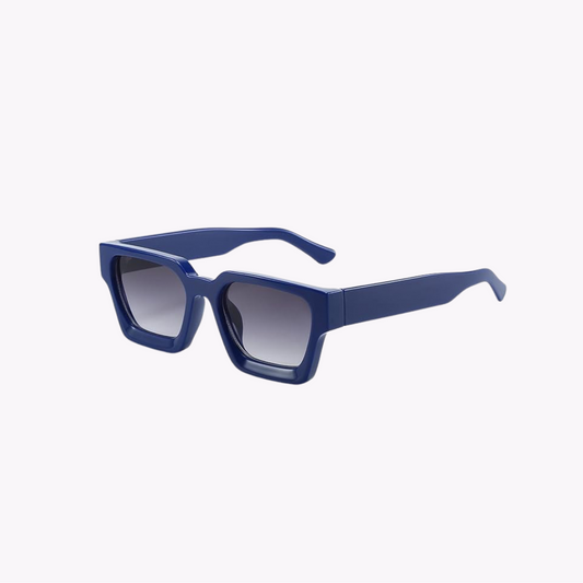 Lustrous Retro Streetwear Glasses - Blue/Grey