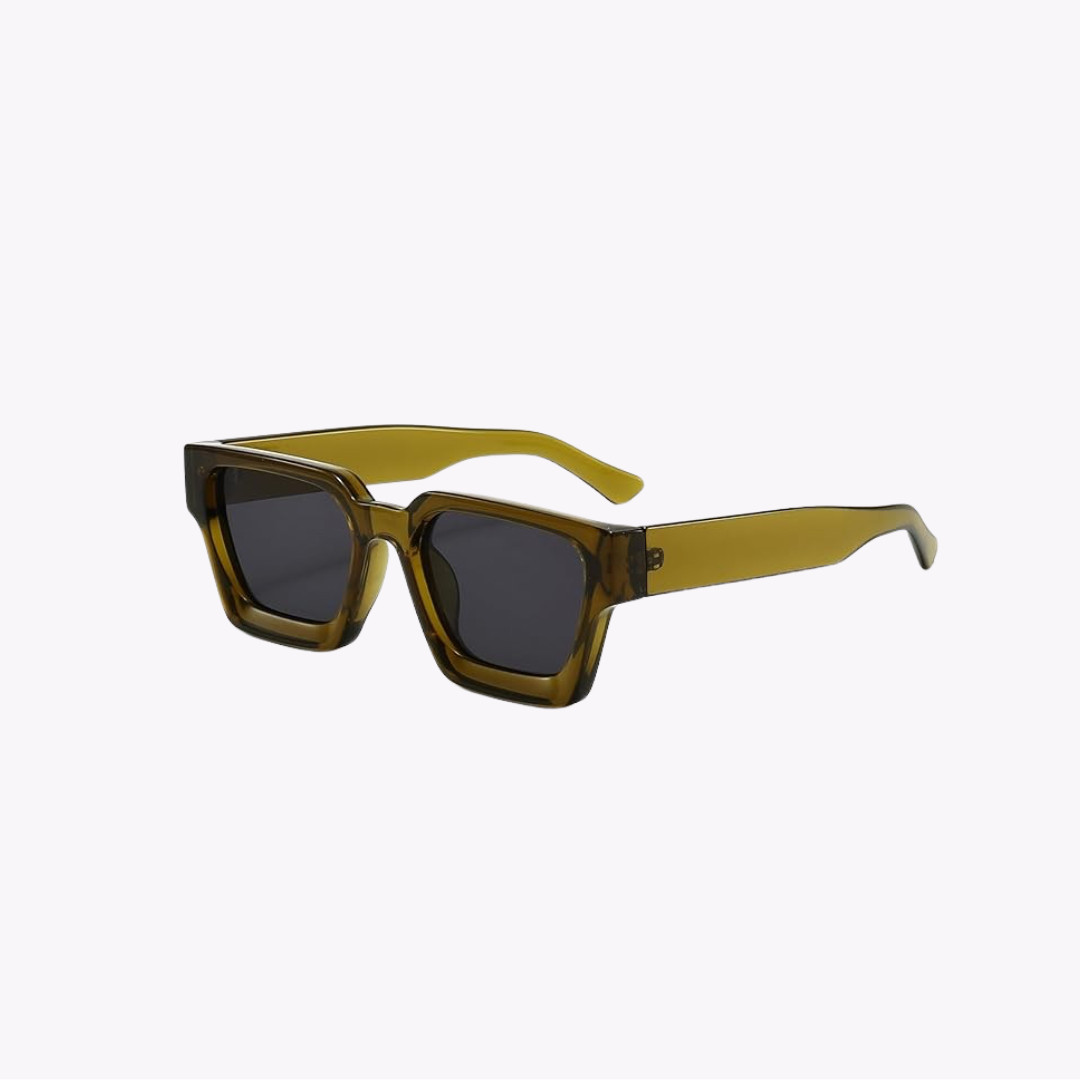 Lustrous Retro Streetwear Glasses - Olive