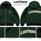 LUSTROUS Hooded Coat — Forest Green / Black design preview