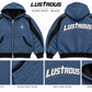 LUSTROUS Hooded Coat — Slate Blue / Black design preview