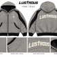 LUSTROUS Hooded Coat — Stone / Black design preview