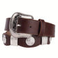 Lustrous Belt - Western Concho Brown