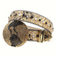 Lustrous Belt - Gold Peacock